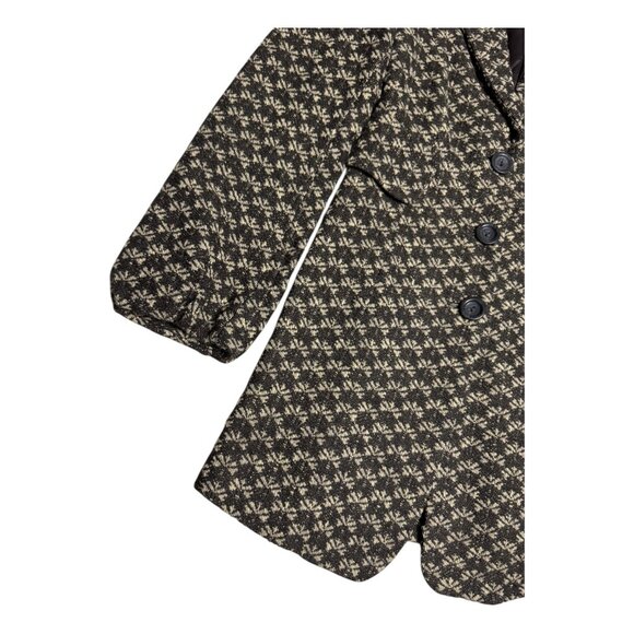 UNITED COLORS OF BENETTON Vintage 90s Luxury Designer Brown Coat Womens 2XS - Picture 6 of 6